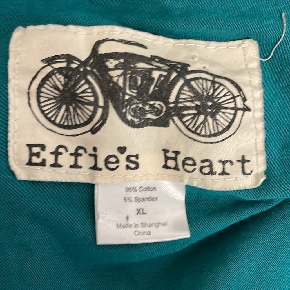 Effie's Heart Sleeveless Knee Length Dandelion Green Dress Size XL Knit Stretch - Picture 7 of 7